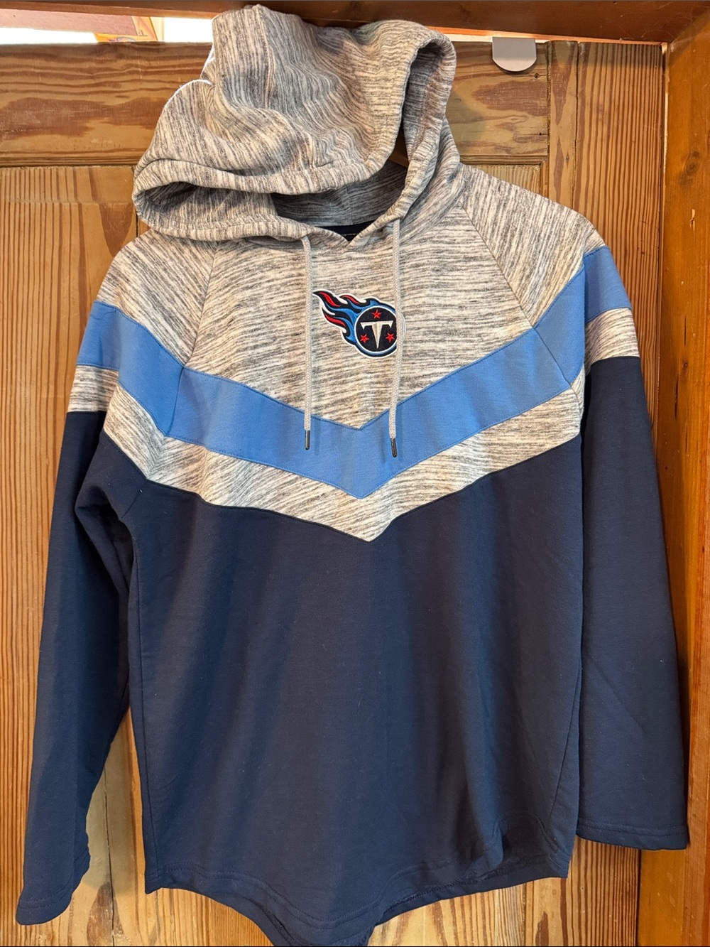 Men's Tennessee Titans Medium Hoodie - Navy & Heather Gray NFL team apparel